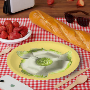 Prato De Papel Flor de Margarida Divertida Casamento de Primavera