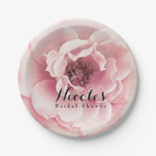 Prato De Papel Flor de Peônia Rosa Casamento Floral Personalizado