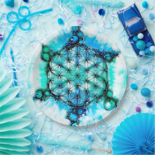 Prato De Papel Flor De Vida - Maneiras Coloridas 3