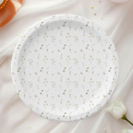 Prato De Papel Flor de Vidro Floral Primavera Verão