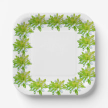 Flor floral verde-claro e elegante