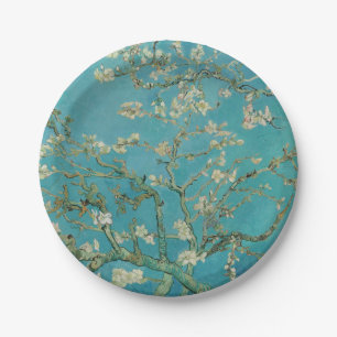 Prato De Papel Floração de Amendoeira, Pintura a Óleo, Vincent Va