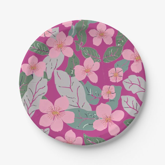 Prato De Papel Floral (Frente)