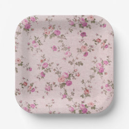 Prato de papel floral