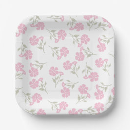 Prato de papel floral