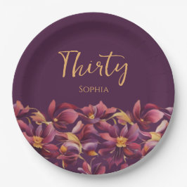 Prato De Papel Floral-