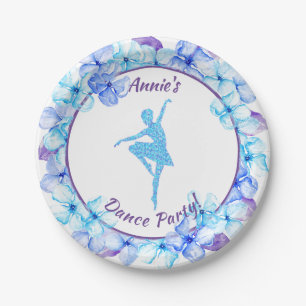 Prato De Papel Floral Ballerina Dance Paper Plates