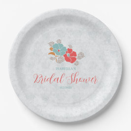 Prato De Papel "Floral Elegance" Collection