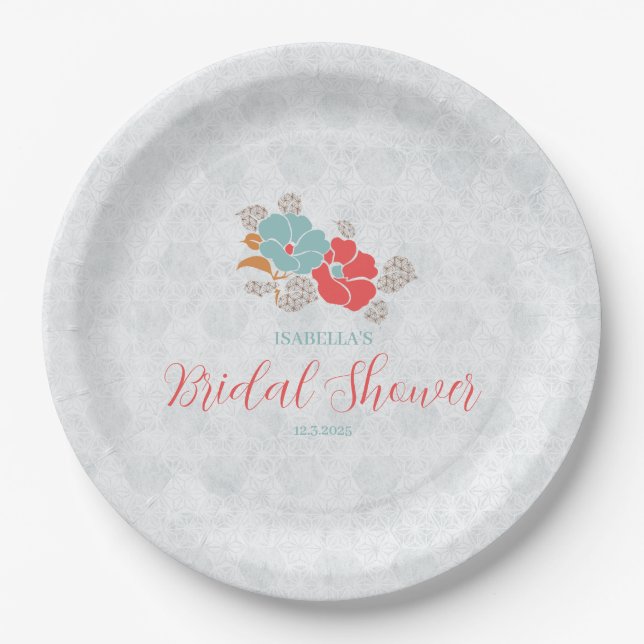 Prato De Papel "Floral Elegance" Collection  (Frente)