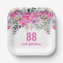 floral rosa de 88 anos