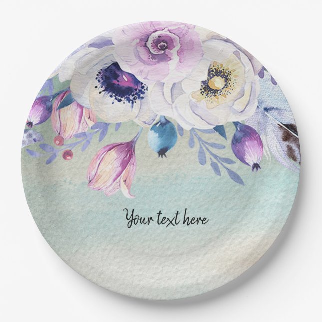 Prato De Papel Flores buquês para todas as ocasiões (Frente)