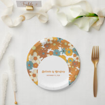 Flores Coloridas do Retro dos Anos 60 e 70 Arco Ca