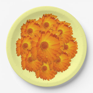 Prato de Papel - Flores de Calendula