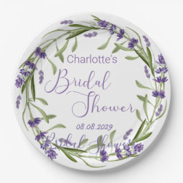 Prato De Papel Flores de Lavanda roxas
