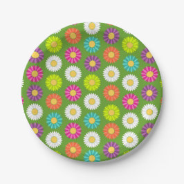 Prato De Papel Flores de páscoa