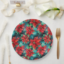 Flores de Poinsettia Clássicas de Natal