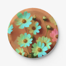 Prato De Papel Flores de Zinnia Elegans