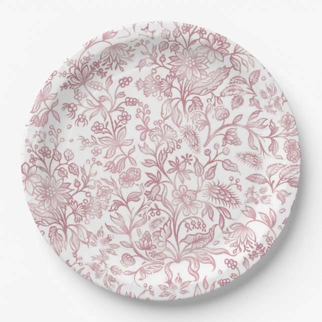 Prato De Papel Flores decorativas 19 (Frente)