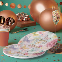 Flores e Borboletas Pastel Flutter & Bloom