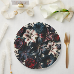 Prato De Papel Flores Elegantes de Outono Prensadas Casamento Esc