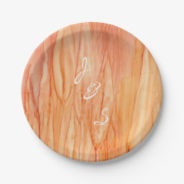 Prato De Papel Flores Frescas De Casamento De Placas De Papel