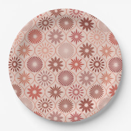 Prato De Papel Flores Ogee Boho