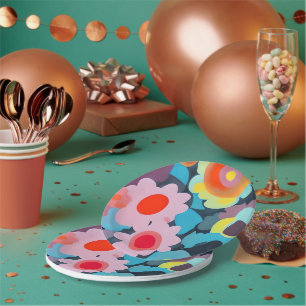 Prato De Papel Flores retrorreflectoras