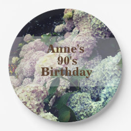 Prato De Papel Flores Rosa Hydrangea 90 Papuja