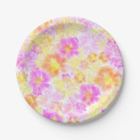 Flores Sanguíneas Shibori Floral Tie Dye Patterno