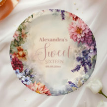 Flores Silvestres Pastel Caprichosas Sweet 16