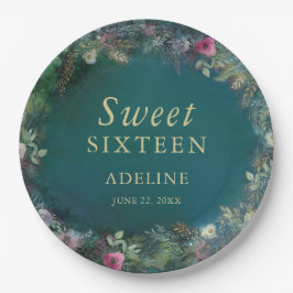 Prato De Papel Floresta Encantada Rosa Greenerescência Fada Nome