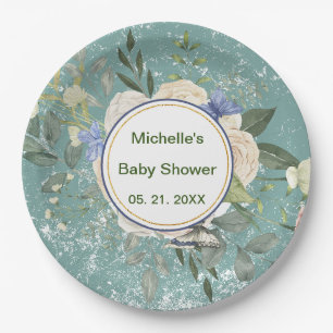 Prato De Papel Florestas Brancas de Cinzas Verdes Personalizadas