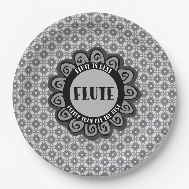 Prato De Papel Flute É Melhor (Frente)
