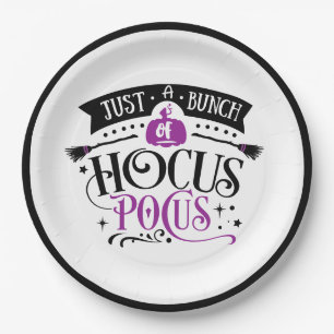 Prato De Papel Folha de Hocus Pocus Halloween