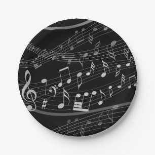 Prato De Papel Folha de notas de música Placa de papel para mús