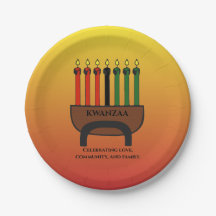 Folha de Papel das Velas do Kwanzaa