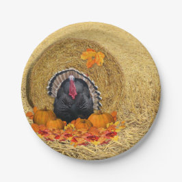 Prato De Papel Folha de Papel de Colheita de Ação de Graças
