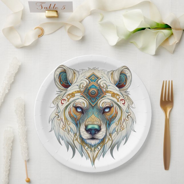 Prato De Papel Folha de Papel Espiritual Americano Nativo (Casamento)