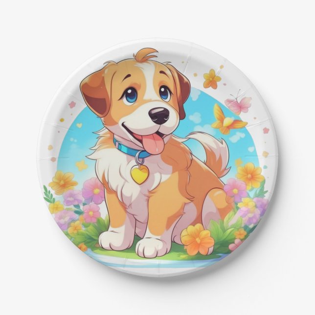 Prato De Papel Folha de papel para puppy (Frente)