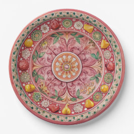 Prato De Papel Folha de Papel Verde Melamina da Sicília