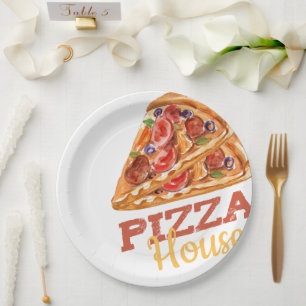 Prato De Papel folha de pizza de papel