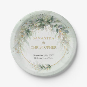 Prato De Papel Folhagem de folha esmerilada esmerilada