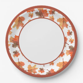 Prato De Papel Folhas de Cacau Botânico e Folhas de Mapeamento