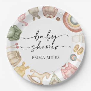 Prato De Papel Folhas de Chá de fraldas de Roupas Meninas