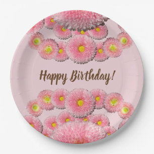 Prato De Papel Folhas de Daisy Cópias de Papel Personalizadas 9 e