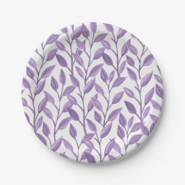 Prato De Papel Folhas de lavanda