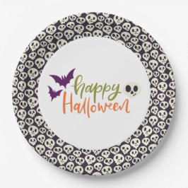 Prato De Papel Folhas de papel de festas de Halloween