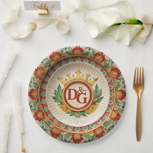 Prato De Papel Folhas de papel Dolce & Gabbana Carretto Siciliano (Casamento)