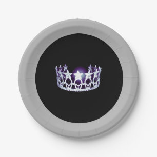 Prato De Papel Folhas de papel Silver Crown 7" estilo americano