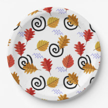 Folhas Geográficas de Queda Multicolores